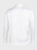 Men's White Slim Fit Solid Party Wear Shirt