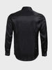 Men's Black Slim Fit Solid Party Wear Shirt