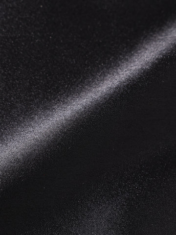 Men's Black Slim Fit Solid Party Wear Shirt