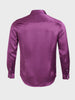 Men's Purple Slim Fit Solid Party Wear Shirt