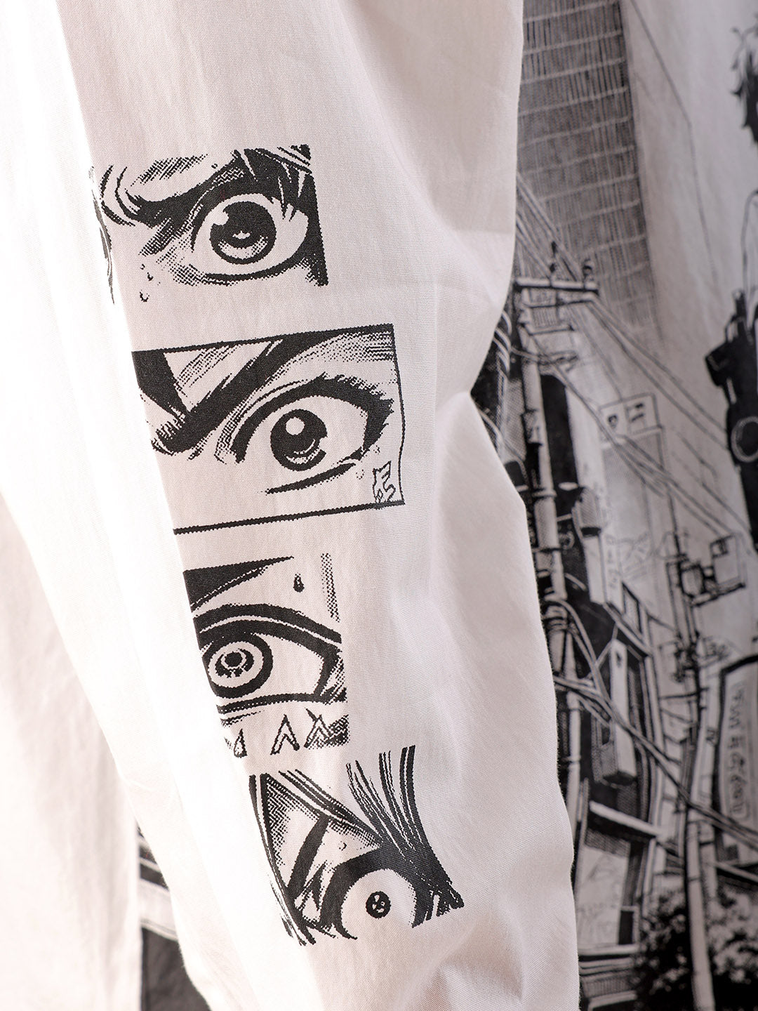 Shop Men's Anime Printed Oversized Shirt Online.