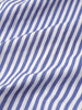 Men's White Korean Fit Striped Streetwear Shirt