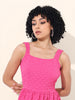 Women's Purple Regular Fit Casual Dress