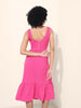 Women's Purple Regular Fit Casual Dress