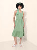 Women's Green Regular Fit Casual Dress