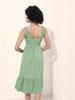Women's Green Regular Fit Casual Dress