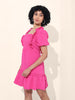 Women's Purple Regular Fit Casual Dress