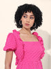 Women's Purple Regular Fit Casual Dress