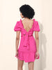 Women's Purple Regular Fit Casual Dress