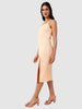Women Regular Fit Orange Sleeveless Dress