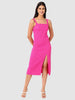 Women Regular Fit Pink Sleeveless Dress