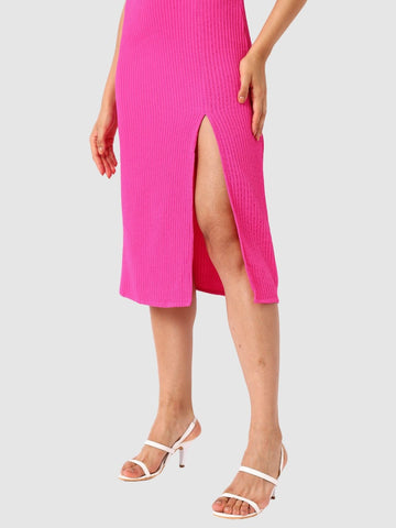 Women Regular Fit Pink Sleeveless Dress