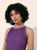 Women's Purple Regular Fit Casual Top