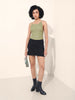 Women's Green Regular Fit Casual Top
