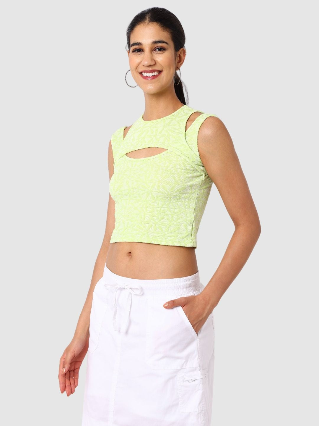 Women's Fitted Textured Cami Top