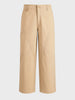 Men's Khaki Loose Fit Textured Utility Cargo