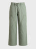Men's Green Loose Fit Textured Utility Cargo