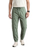 Men's Green Relaxed Fit Solid Utility Cargo