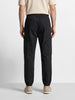 Men's Black Relaxed Fit Solid Utility Cargo