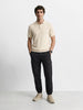 Men's Black Relaxed Fit Solid Utility Cargo