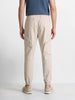 Men's White Relaxed Fit Solid Utility Cargo