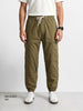 Men's Brown Relaxed Fit Solid Utility Cargo