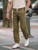 Men's Brown Relaxed Fit Solid Utility Cargo