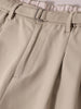 Men's Khaki Relaxed Fit Solid Casual Trousers