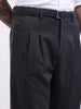 Men's Grey Relaxed Fit Textured Utility Trousers