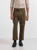 Men's Brown Relaxed Fit Textured Utility Trousers