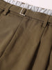 Men's Brown Relaxed Fit Textured Utility Trousers