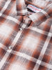Men's Brown Slim Fit Checked Casual Shirt