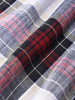 Men's White Slim Fit Checked Casual Shirt