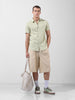 Men's Green Slim Fit Checked Casual Shirt
