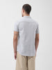 Men's Grey Slim Fit Checked Casual Shirt