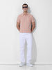 Men's Orange Slim Fit Checked Casual Shirt