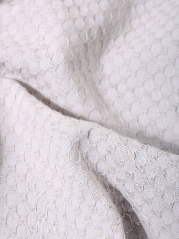 Men's Beige Relaxed Fit Geometric Print Resort Wear Shirt