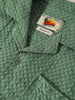Men's Green Relaxed Fit Geometric Print Resort Wear Shirt