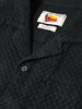 Men's Olive Relaxed Fit Geometric Resort Wear Shirt
