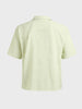 Men's Green Oversized Fit Embroidered Resort Wear Shirt