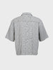 Men's Blue Oversized Fit Embroidered Resort Wear Shirt