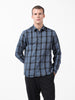 Men's Blue Regular Fit Checked Casual Shirt