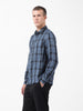 Men's Blue Regular Fit Checked Casual Shirt