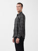 Men's Grey Regular Fit Checked Casual Shirt