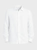 Men's White Regular Fit Casual Solid Shirt