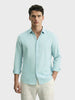 Men's Green Regular Fit Casual Solid Shirt