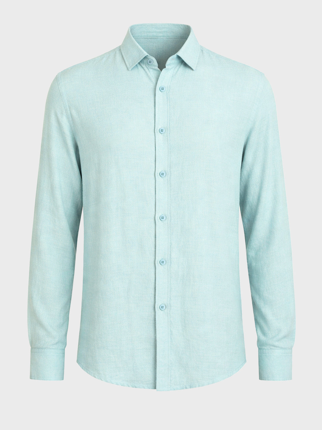 Men's Green Regular Fit Casual Solid Shirt