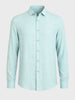 Men's Green Regular Fit Casual Solid Shirt
