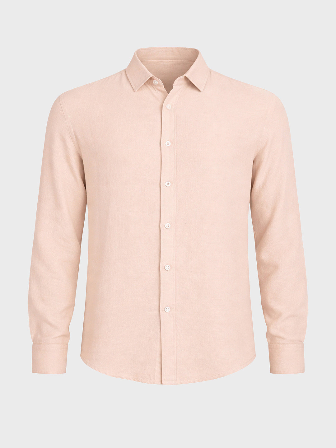Men's Pink Regular Fit Casual Solid Shirt