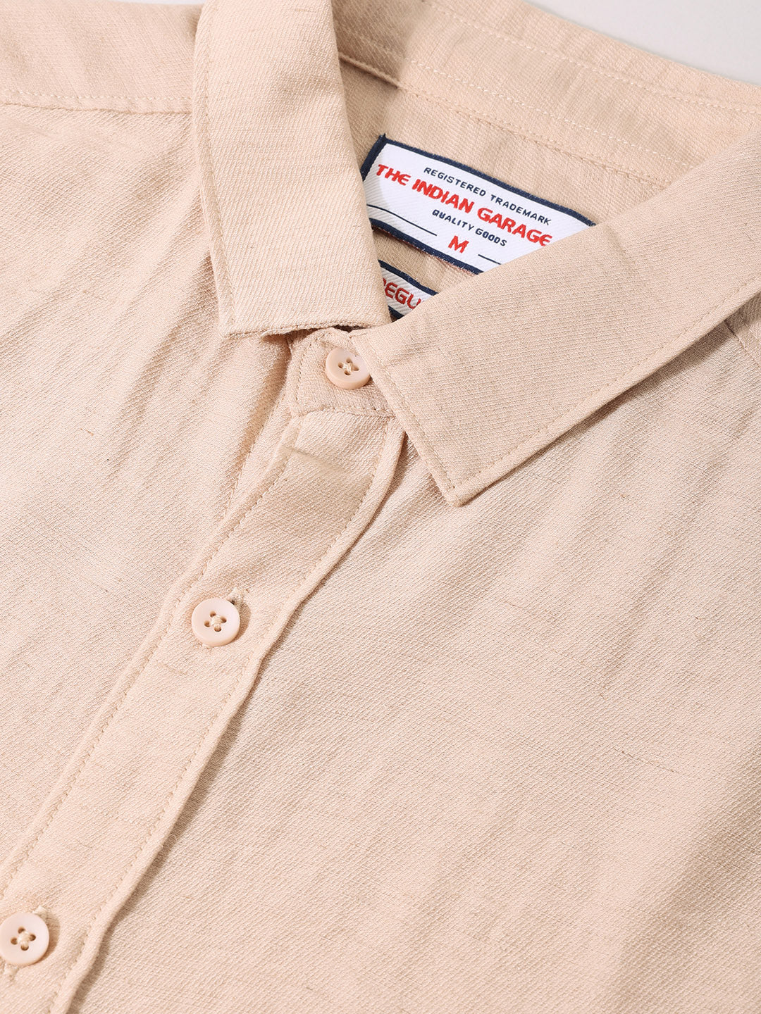 Men's Pink Regular Fit Casual Solid Shirt